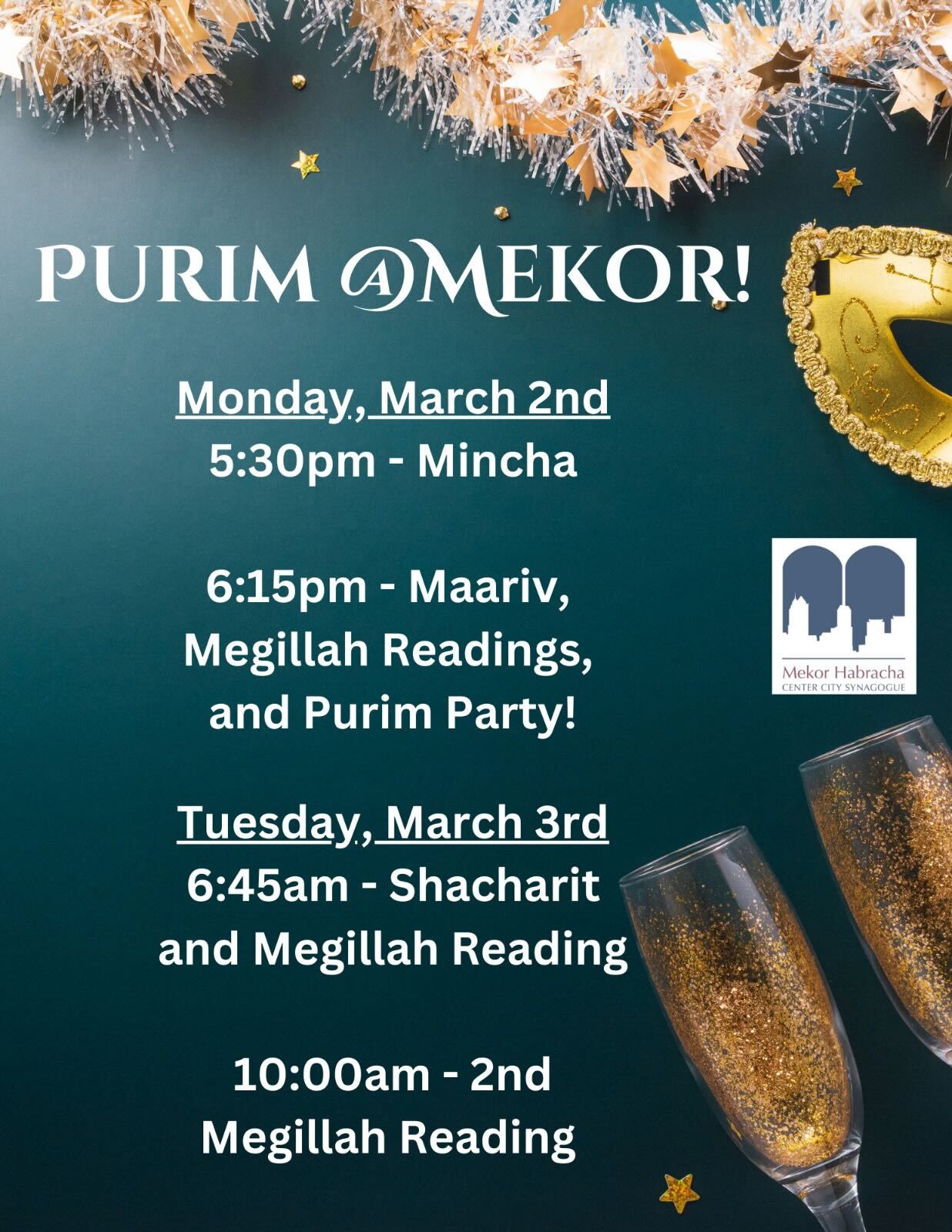 Purim at Mekor